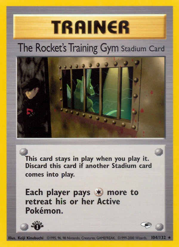 Pokemon | The Rocket's Training Gym (104/132) [Gym Heroes 1st Edition] | The Nerd Mechant