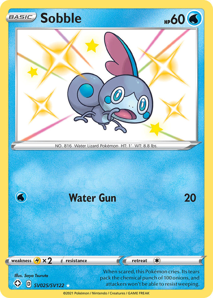 Pokemon | Sobble (SV025/SV122) [Sword & Shield: Shining Fates] | The Nerd Merchant