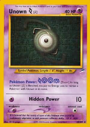 Pokemon | Unown [Z] (60/105) [Neo Destiny Unlimited] | The Nerd Merchant