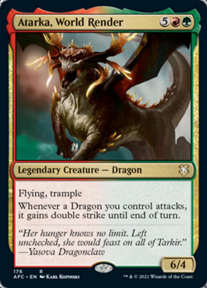 Magic | Atarka, World Render [Dungeons & Dragons: Adventures in the Forgotten Realms Commander] | The Nerd Merchant