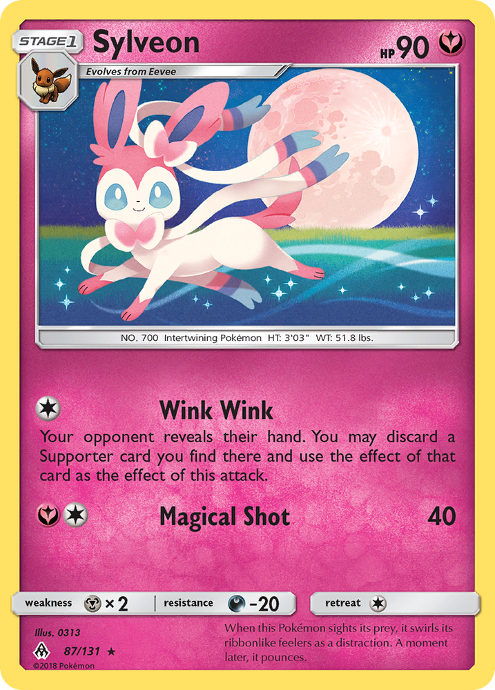 Pokemon | Sylveon (87/131) [Sun & Moon: Forbidden Light] | The Nerd Merchant