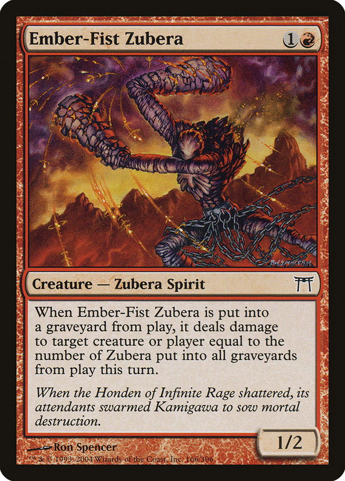 Magic | Ember-Fist Zubera [Champions of Kamigawa] | The Nerd Merchant