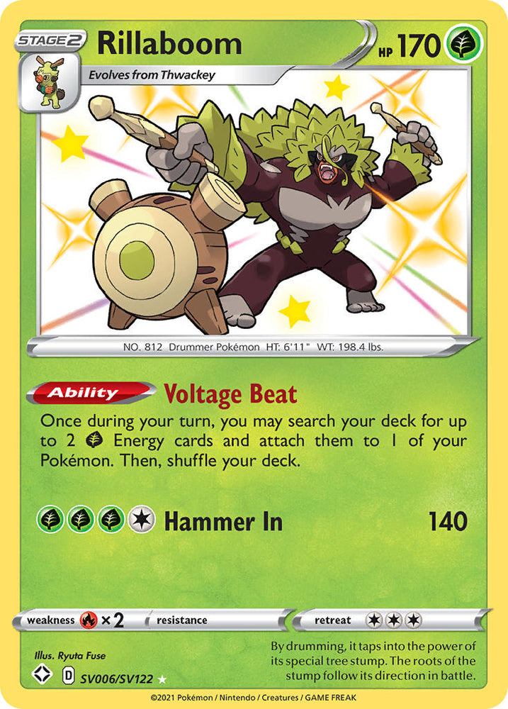 Pokemon | Rillaboom (SV006/SV122) [Sword & Shield: Shining Fates] | The Nerd Merchant