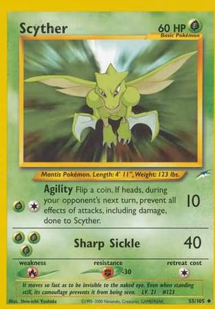 Pokemon | Scyther (55/105) [Neo Destiny Unlimited] | The Nerd Merchant