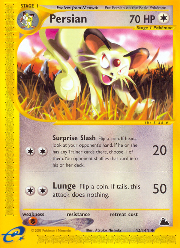 Pokemon | Persian (42/144) [Skyridge] | The Nerd Merchant