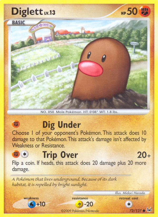 Pokemon | Diglett (72/127) [Platinum: Base Set] | The Nerd Merchant