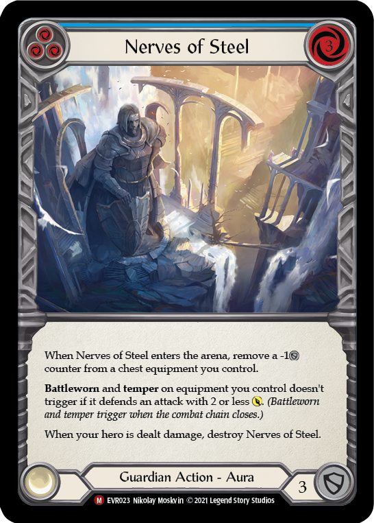 Flesh and Blood TCG | Nerves of Steel [EVR023] (Everfest)  1st Edition Normal | The Nerd Merchant