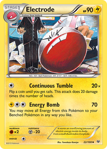 Pokemon | Electrode (22/108) [XY: Roaring Skies] | The Nerd Merchant