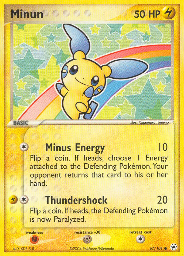 Pokemon | Minun (67/101) [EX: Hidden Legends] | The Nerd Merchant
