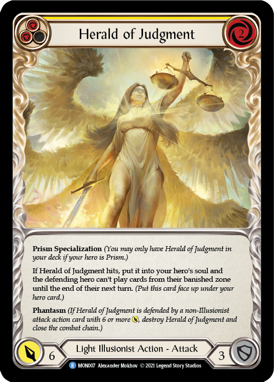 Flesh and Blood TCG | Herald of Judgment [MON007] (Monarch)  1st Edition Normal | The Nerd Merchant
