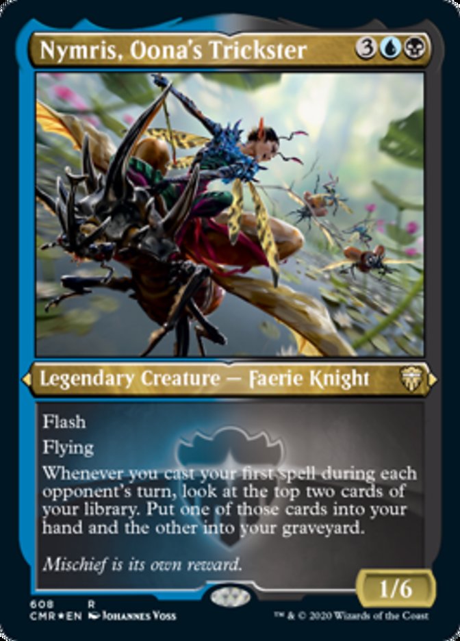 Magic | Nymris, Oona's Trickster (Etched) [Commander Legends] | The Nerd Merchant