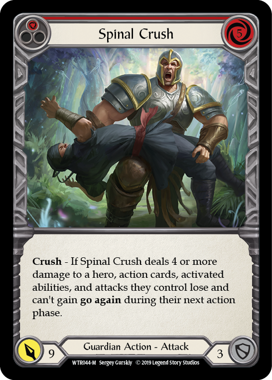 Flesh and Blood TCG | Spinal Crush [WTR044-M] (Welcome to Rathe)  Alpha Print Normal | The Nerd Merchant