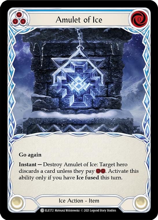 Flesh and Blood TCG | Amulet of Ice [ELE172] (Tales of Aria)  1st Edition Normal | The Nerd Merchant