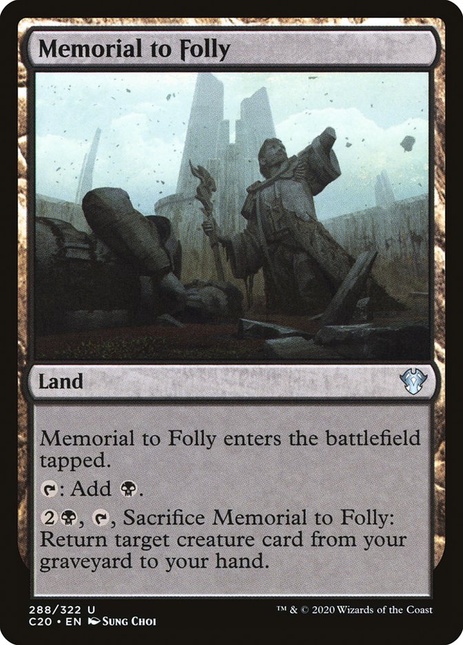 Magic | Memorial to Folly [Commander 2020] | The Nerd Merchant