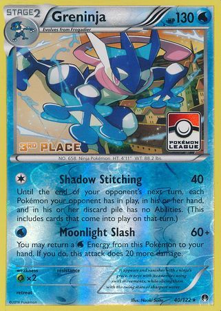 Pokemon | Greninja (40/122) (League Promo 3rd Place) [XY: BREAKpoint] | The Nerd Merchant
