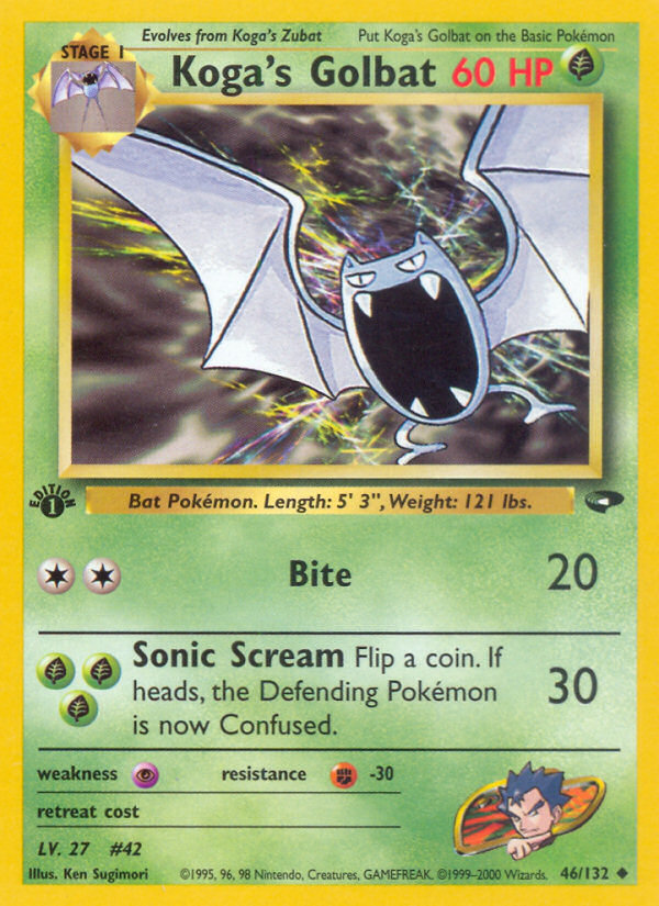 Pokemon | Koga's Golbat (46/132) [Gym Challenge 1st Edition] | The Nerd Merchant