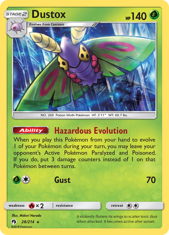 Pokemon | Dustox (28/214) [Sun & Moon: Lost Thunder] | The Nerd Merchant