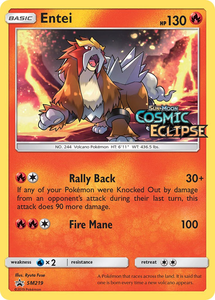 Pokemon | Entei (SM219) [Sun & Moon: Black Star Promos] | The Nerd Merchant