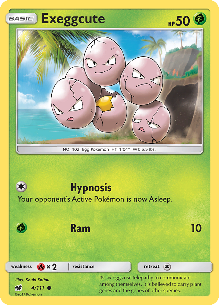 Pokemon | Exeggcute (4/111) [Sun & Moon: Crimson Invasion] | The Nerd Merchant