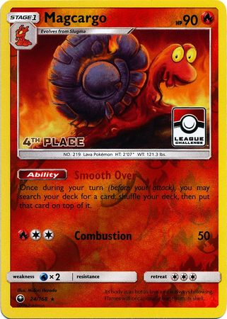 Pokemon | Magcargo (24/168) (League Promo 4th Place) [Sun & Moon: Celestial Storm] | The Nerd Merchant