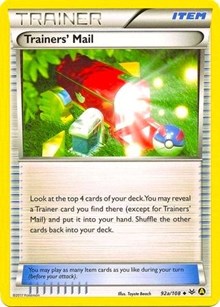 Pokemon | Trainers' Mail (92a/108) (Alternate Art Promo) [XY: Roaring Skies] | The Nerd Merchant