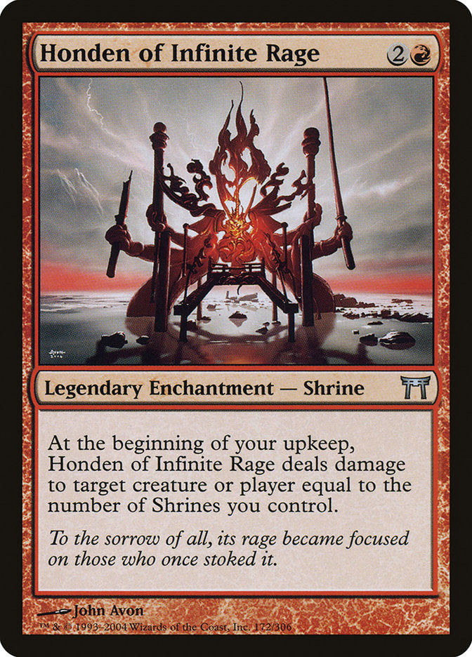 Magic | Honden of Infinite Rage [Champions of Kamigawa] | The Nerd Merchant