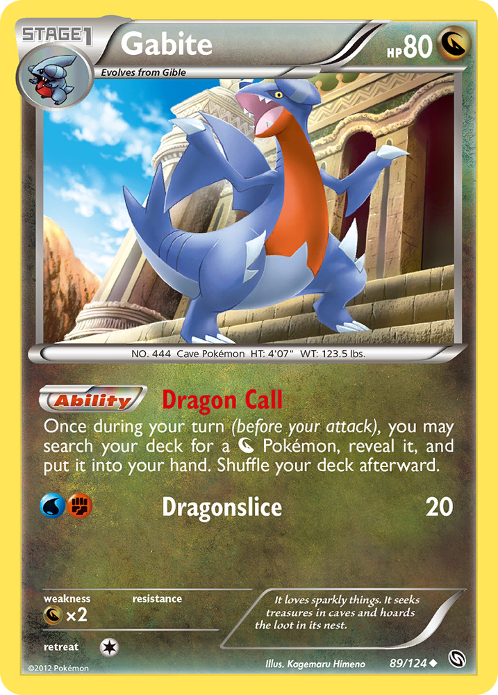 Pokemon | Gabite (89/124) [Black & White: Dragons Exalted] | The Nerd Merchant