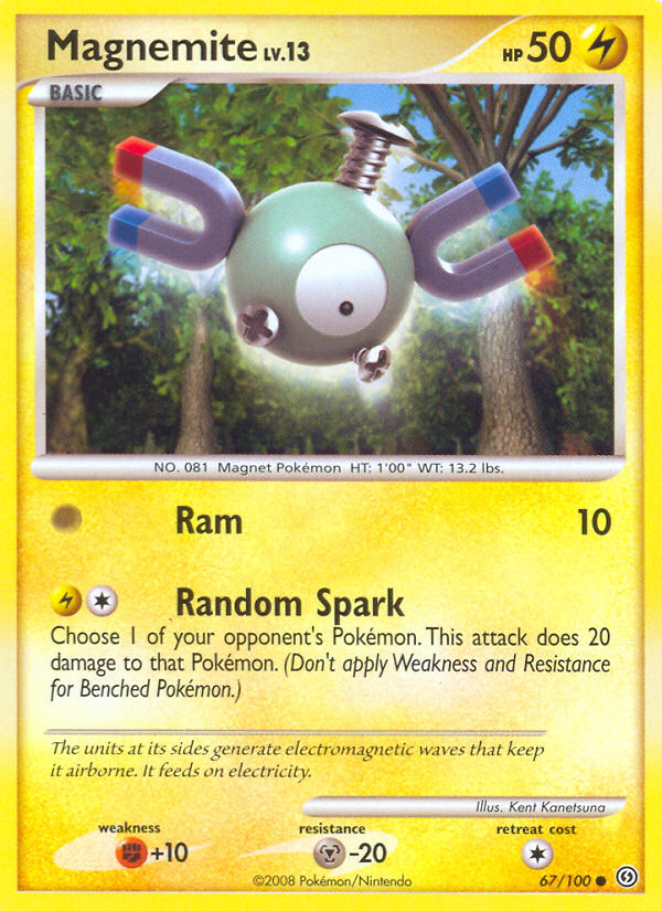 Pokemon | Magnemite (67/100) [Diamond & Pearl: Stormfront] | The Nerd Merchant