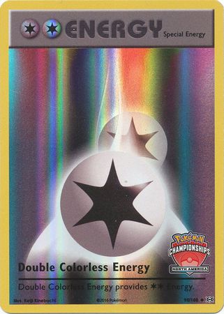 Pokemon | Double Colorless Energy (90/108) (NA International Championship Promo) [XY: Evolutions] | The Nerd Merchant