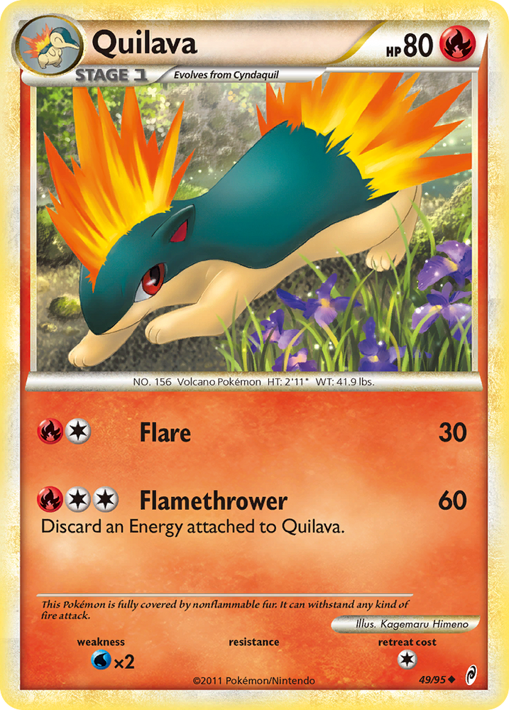 Pokemon | Quilava (49/95) [HeartGold & SoulSilver: Call of Legends] | The Nerd Merchant