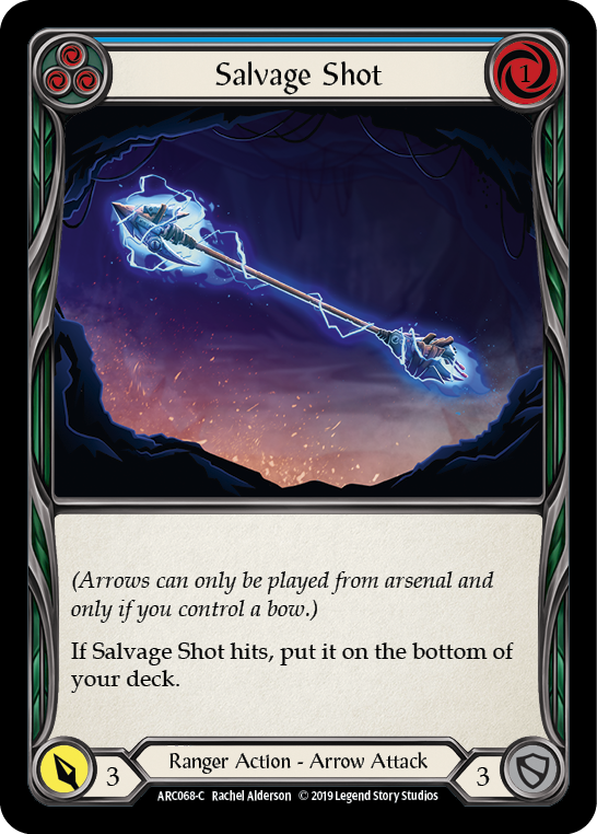 Flesh and Blood TCG | Salvage Shot (Blue) [ARC068-C] (Arcane Rising)  1st Edition Normal | The Nerd Merchant