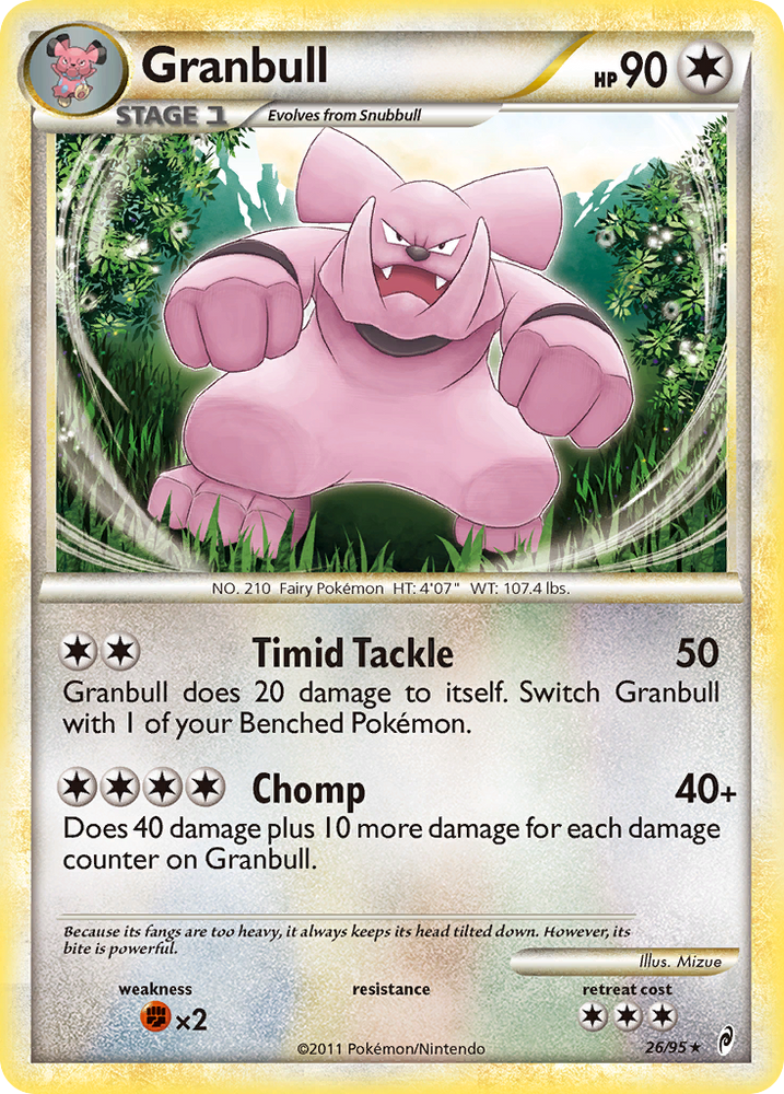 Pokemon | Granbull (26/95) [HeartGold & SoulSilver: Call of Legends] | The Nerd Merchant