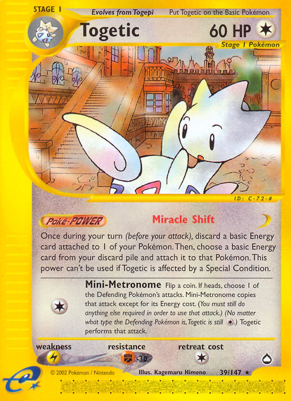 Pokemon | Togetic (39/147) [Aquapolis] | The Nerd Merchant