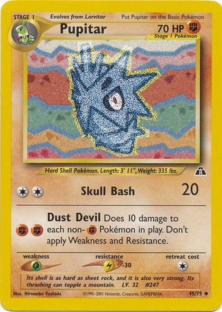 Pokemon | Pupitar (45/75) [Neo Discovery Unlimited] | The Nerd Merchant