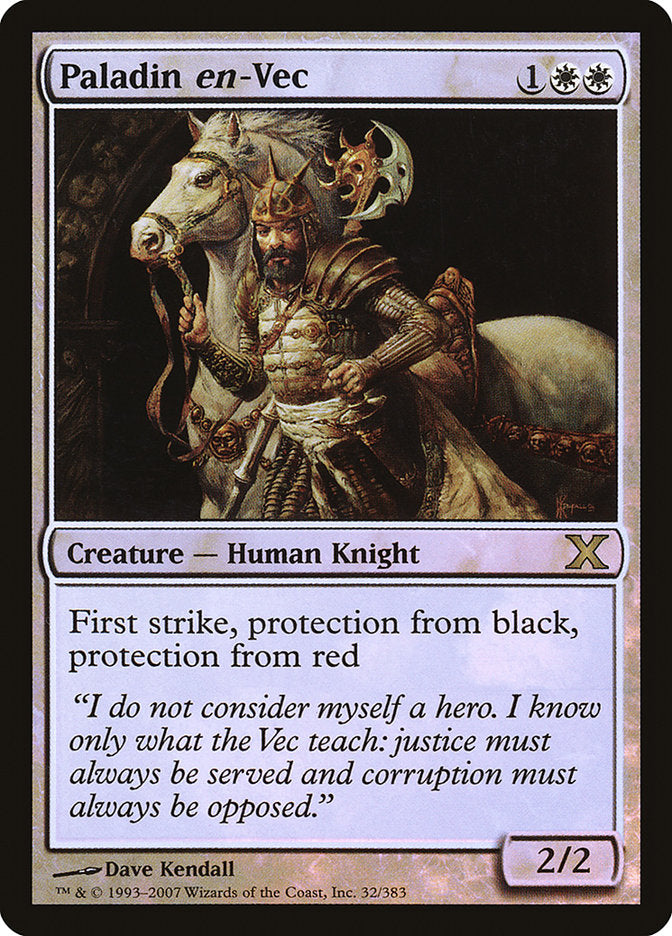 Magic | Paladin en-Vec (Premium Foil) [Tenth Edition] | The Nerd Merchant