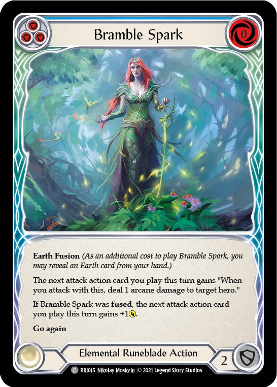 Flesh and Blood TCG | Bramble Spark (Blue) [BRI015] (Tales of Aria Briar Blitz Deck)  1st Edition Normal | The Nerd Merchant