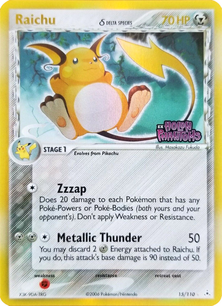 Pokemon | Raichu (15/110) (Delta Species) (Stamped) [EX: Holon Phantoms] | The Nerd Merchant