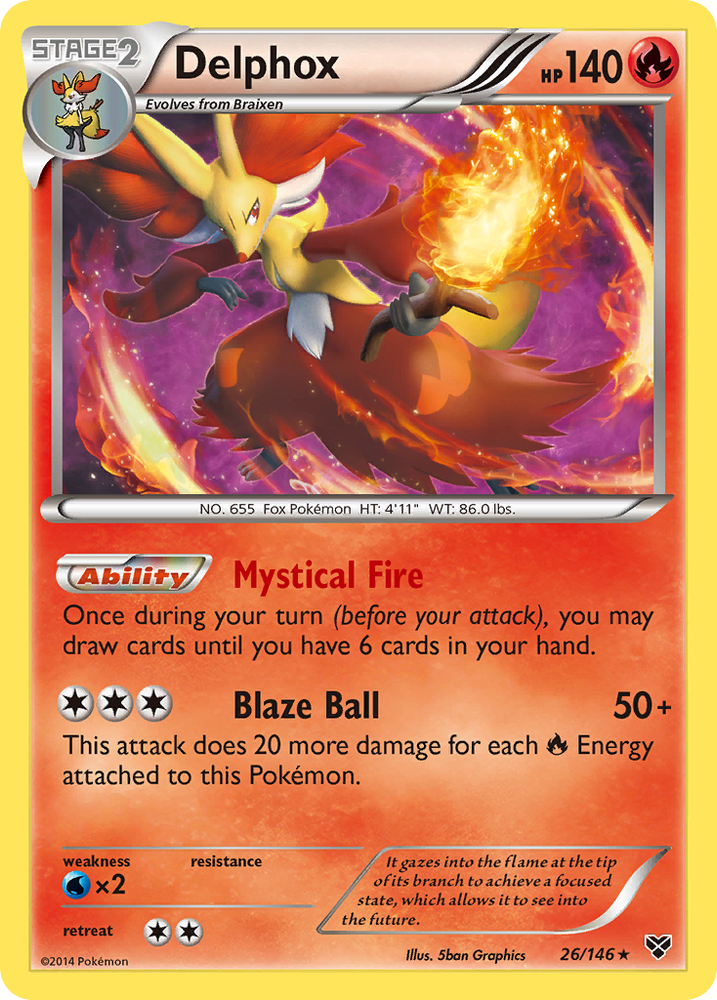 Pokemon | Delphox (26/146) [XY: Base Set] | The Nerd Merchant