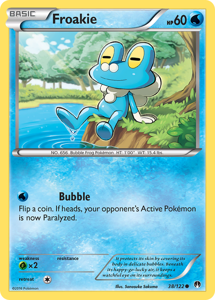 Pokemon | Froakie (38/122) [XY: BREAKpoint] | The Nerd Merchant