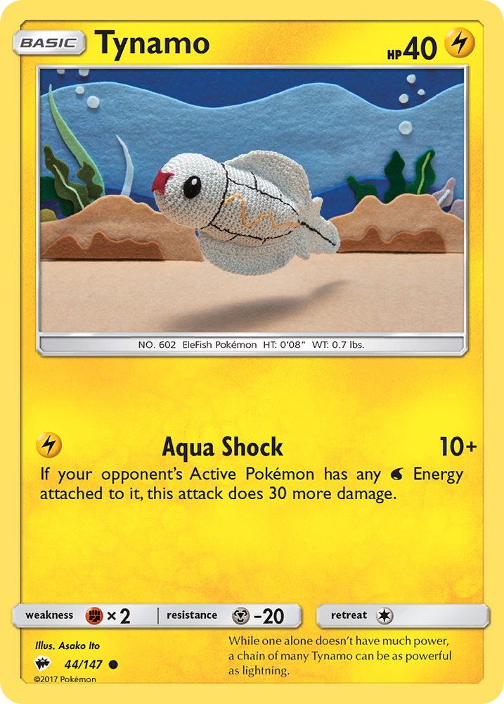Pokemon | Tynamo (44/147) [Sun & Moon: Burning Shadows] | The Nerd Merchant