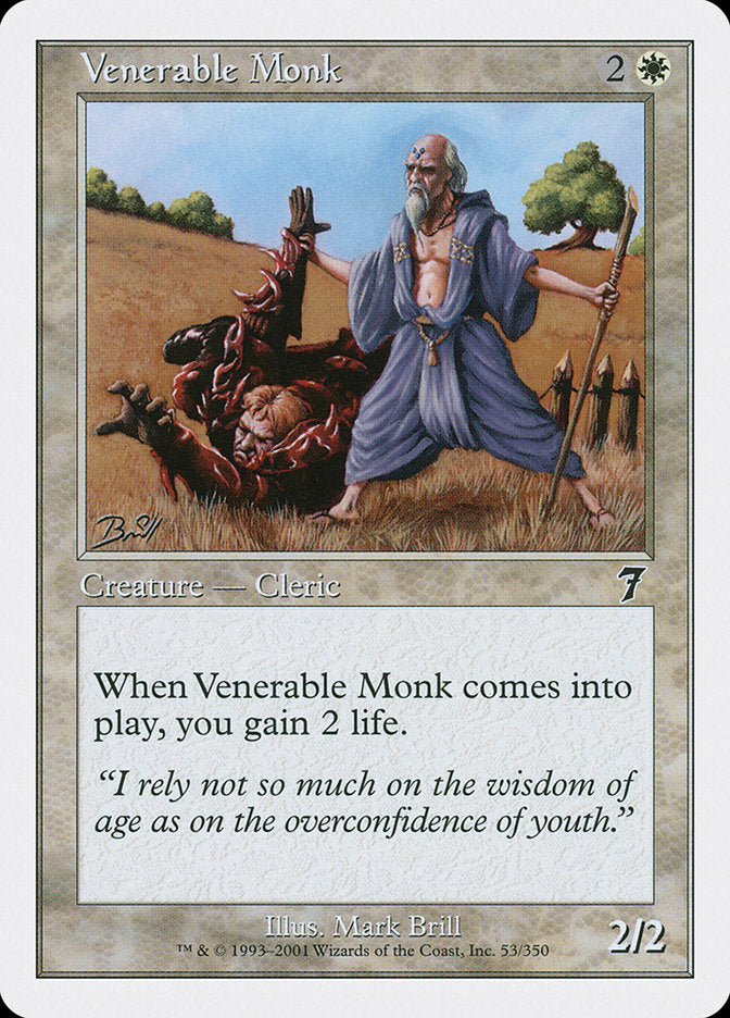 Magic | Venerable Monk [Seventh Edition] | The Nerd Merchant