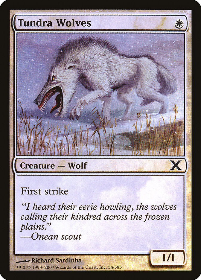 Magic | Tundra Wolves (Premium Foil) [Tenth Edition] | The Nerd Merchant