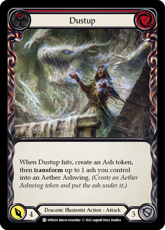 Flesh and Blood TCG | Dustup (Red) [UPR024] (Uprising)  Rainbow Foil | The Nerd Merchant