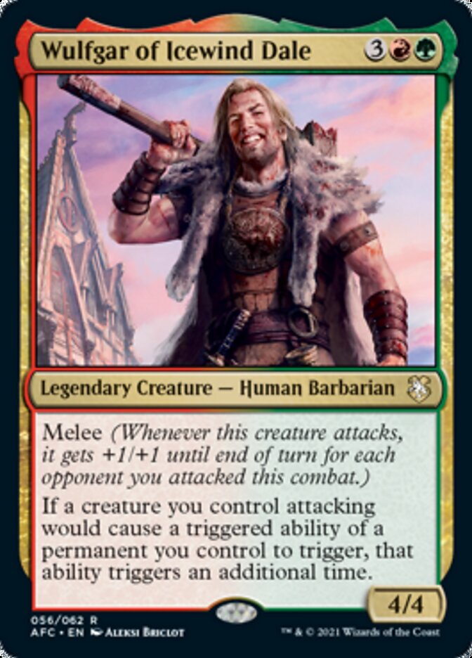 Magic | Wulfgar of Icewind Dale [Dungeons & Dragons: Adventures in the Forgotten Realms Commander] | The Nerd Merchant