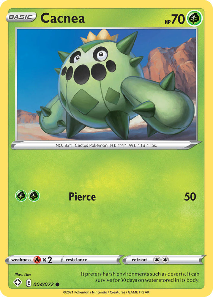 Pokemon | Cacnea (004/072) [Sword & Shield: Shining Fates] | The Nerd Merchant