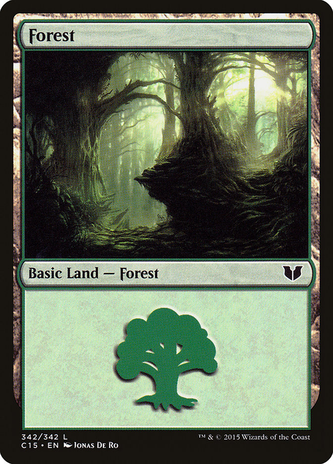 Magic | Forest (342) [Commander 2015] | The Nerd Merchant