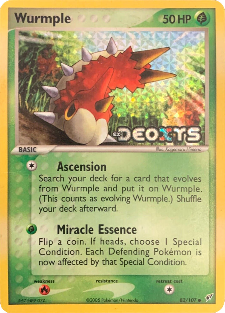 Pokemon | Wurmple (82/107) (Stamped) [EX: Deoxys] | The Nerd Merchant