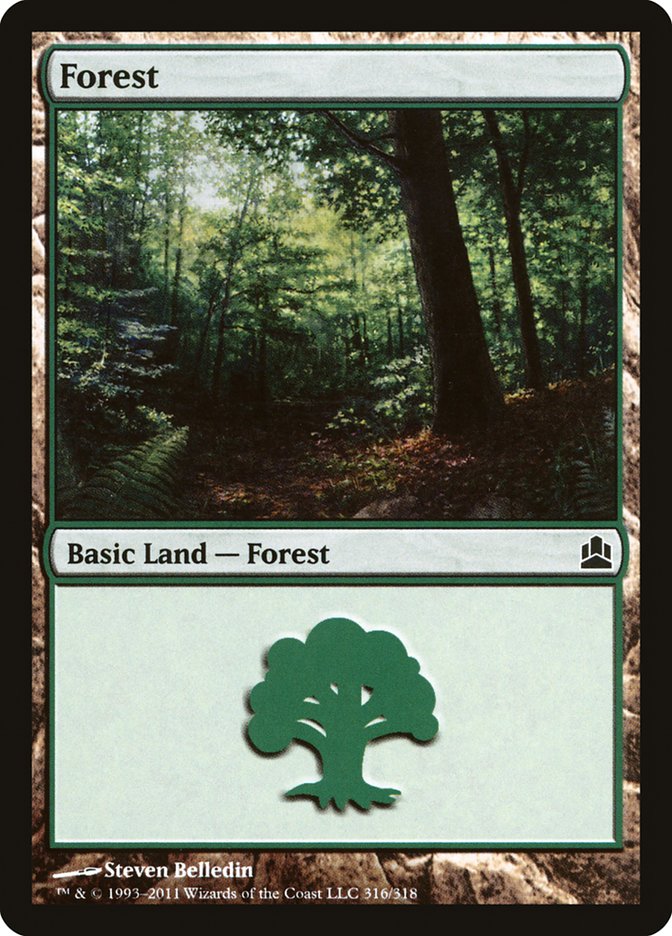 Magic | Forest (316) [Commander 2011] | The Nerd Merchant