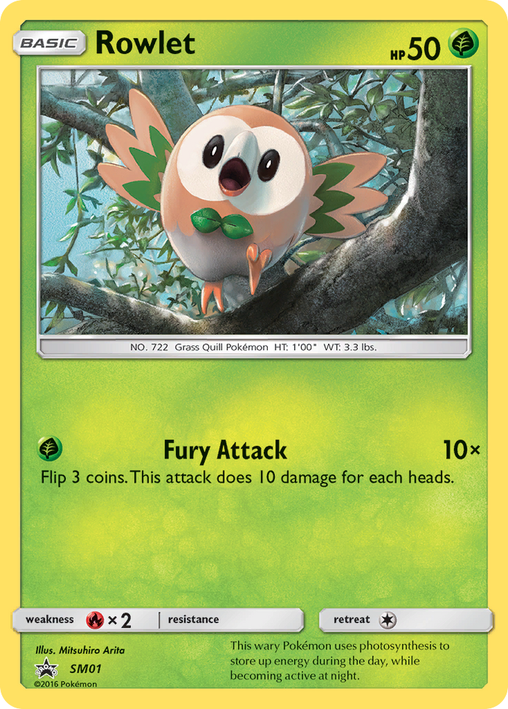 Pokemon | Rowlet (SM01) [Sun & Moon: Black Star Promos] | The Nerd Merchant