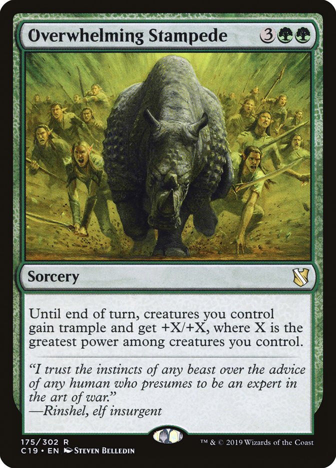 Magic | Overwhelming Stampede [Commander 2019] | The Nerd Merchant